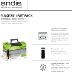 Andis Pulse ZR II Vet Pack Model DBLC-2 Hundetrimmer