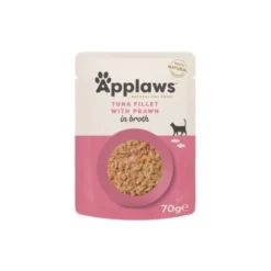Applaws Cat Tuna Fillet and Prawn in Broth 70 g