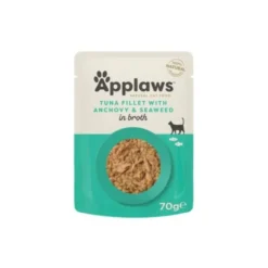 Applaws Cat Tuna with Anchovy and Seaweed in Broth 70g