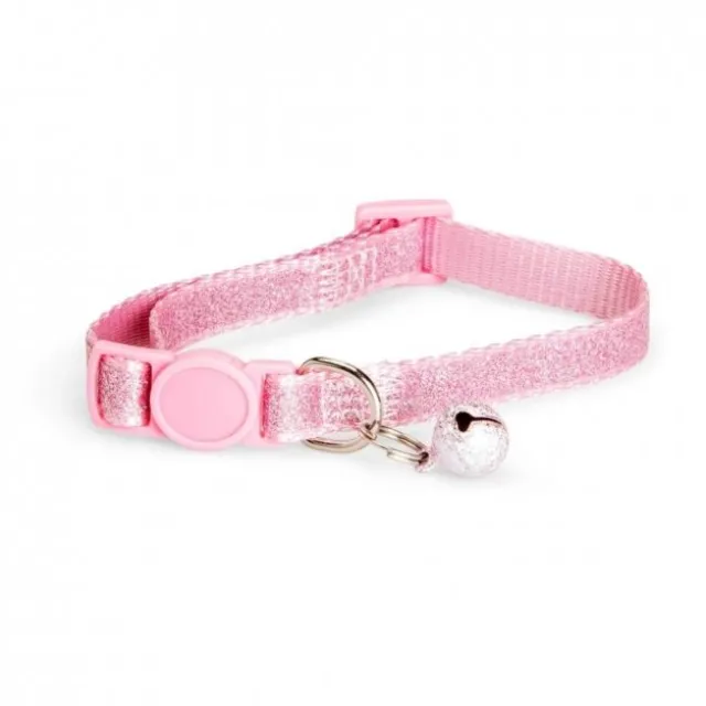 Basic Cat Sparkly Kattehalsbånd Rosa