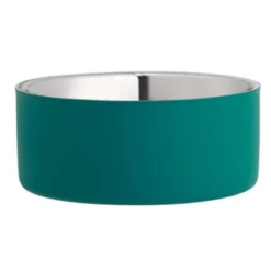 Basic DoubleWall metall hundeskål Grønn 1900 ml