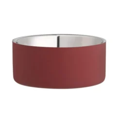 Basic DoubleWall metall matskål Rød 1200 ml