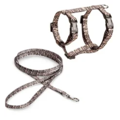 Basic Kattesele + Bånd Leopard