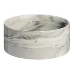 Basic Marble Keramikkskål Hvit