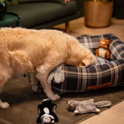 Basic Premium Swift hundeseng Mørk grå tartan