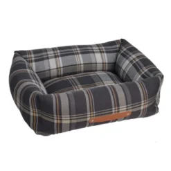 Basic Premium Swift hundeseng Mørk grå tartan