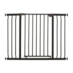 Basic Sturdy Hundegrind Bred Svart 76 x 99 - 105,5 cm