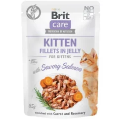 Brit Care Cat Jelly Kitten Laks 85g