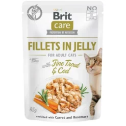 Brit Care Cat Jelly Trout & Cod 85 g