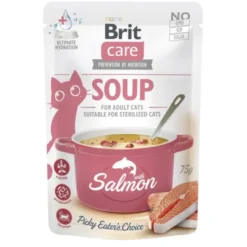 Brit Care Cat Soup with Salmon 75 g