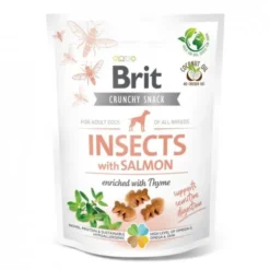 Brit Care Crunchy Snack Insects Salmon 200 g