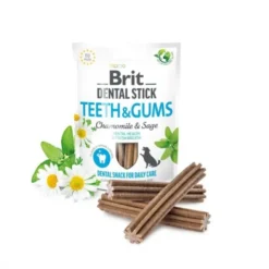 Brit Care Dental Stick Teeth & Gums with Chamomile & Sage 7 pcs