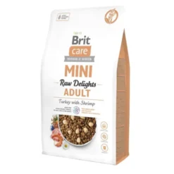 Brit Care Dog Mini Adult Raw Delights Turkey & Shrimp 2 kg