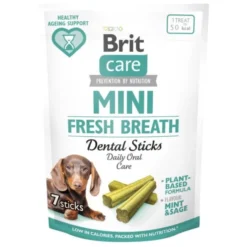 Brit Care Dog Mini treats FRESH BREATH Tyggepinner 120 g