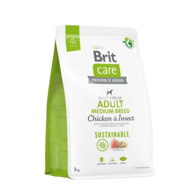 Brit Care Dog Sustainable Adult Medium Breed Chicken & Insect