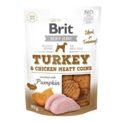 Brit Care Meaty Jerky Coins Turkey