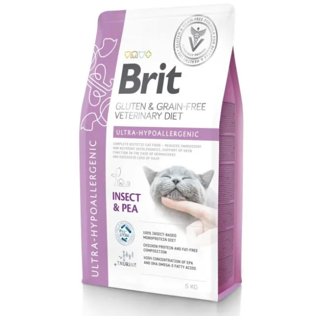 Brit Veterinary Diet Cat Grain Free Ultra Hypoallergenic Insect & Pea
