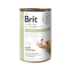 Brit Veterinary Diet Dog Diabetes Grain Free Lamb with Pea, 400 g