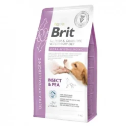 Brit Veterinary Diet Dog Grain Free Ultra-Hypoallergenic Insect with Pea