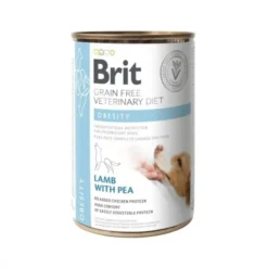 Brit Veterinary Diet Dog Obesity Grain Free Lamb with Pea, 400 g