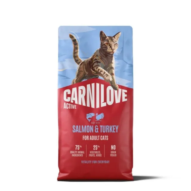 Carnilove Cat Adult Active Salmon & Turkey