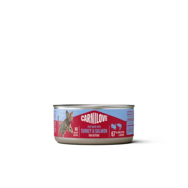 CARNILOVE cat CAN pate turkey & salmon for kittens