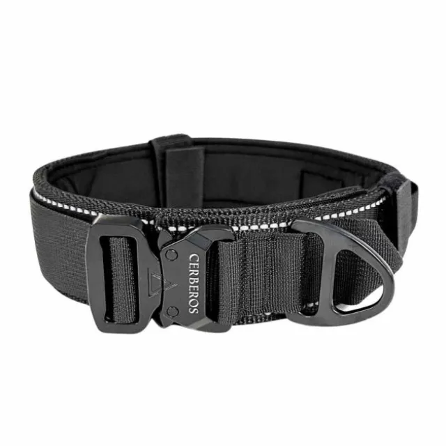 Cerberos halsband Reflekterande Sort