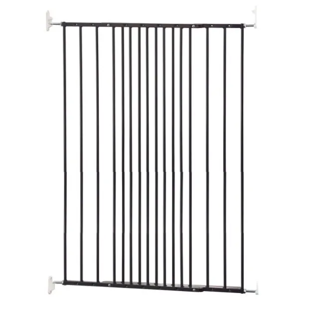 DogSpace Charlie Hundegrind Sort 62,5-106,8x103 cm