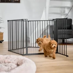 DogSpace Max 2-i-1 Hundegrind/Valpehage Sort