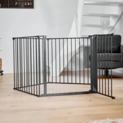 DogSpace Max 2-i-1 Hundegrind/Valpehage Sort