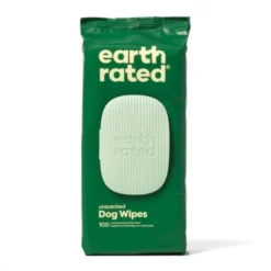Earth Rated Komposterbare Våtservietter Uparfymerte, 100-pakning
