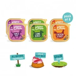 Edgard & Cooper Dog Adult Multipack, 6x100 g