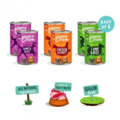 Edgard & Cooper Dog Adult Multipack, 6x400 g