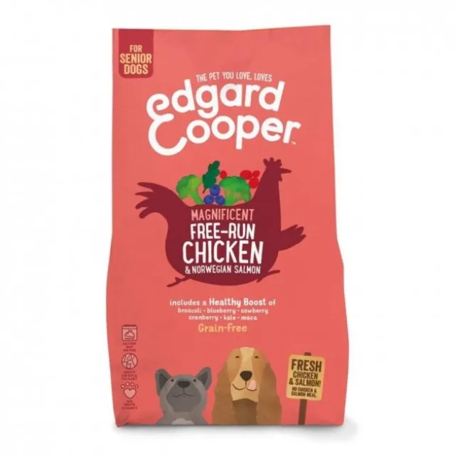 Edgard & Cooper Dog Senior Grain-Free Kylling & Laks