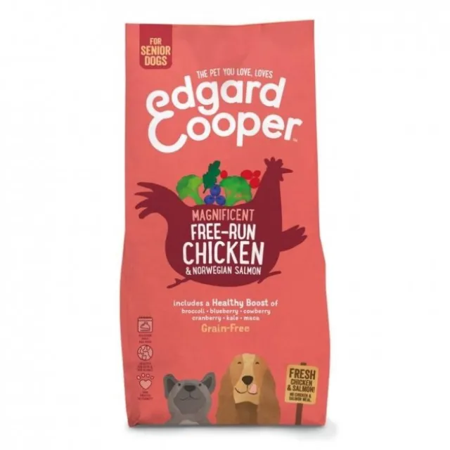 Edgard & Cooper Dog Senior Grain-Free Kylling & Laks