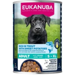 Eukanuba Dog Wet Adult Trout with Sweet Potatoes 400g