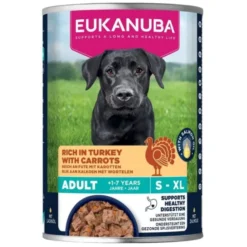 Eukanuba Dog Wet Adult Turkey with Carrots 400g