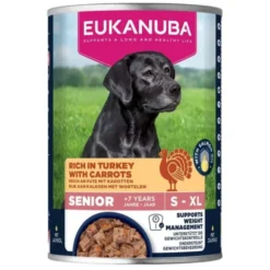 Eukanuba Dog Wet Senior Turkey with Carrots 400g