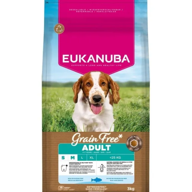 Eukanuba Grain Free Adult Small & Medium Breed Ocean Fish