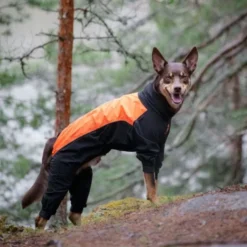 Feel Active Helsingborg Hundoverall Refleks Svart/Orange