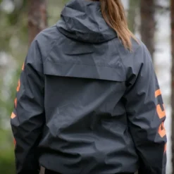 Feel Active Regnjakke Mørkegrå/Oransje