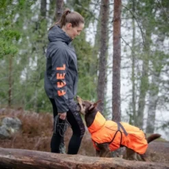 Feel Active Regnjakke Mørkegrå/Oransje