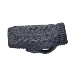 Feel Active Wool Kabelstrikket Hundegenser Mørk blå
