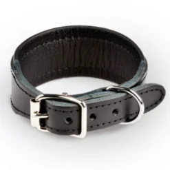 Feel Leather Basic Wide Halsbånd Svart