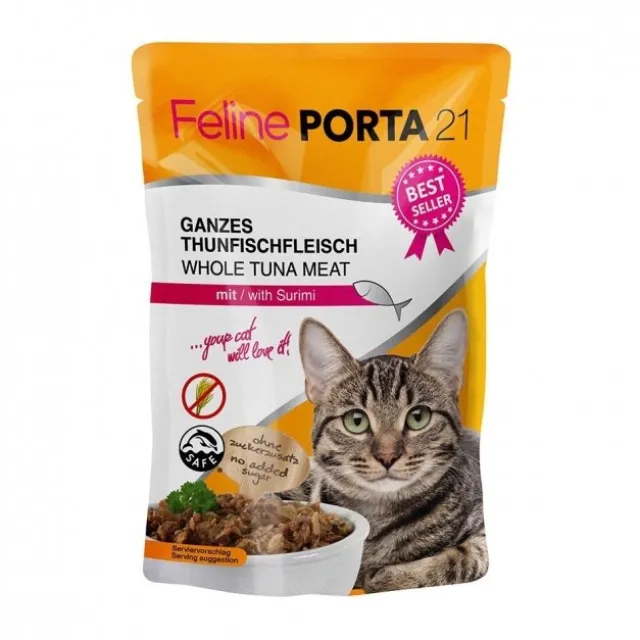 Feline Porta 21 Cat Adult Tuna with Surimi 100 g