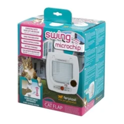 Ferplast Katteluke Swing microchip hvit