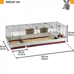 Ferplast Krolik 160 kaninbur 162 x 60 x 50 cm