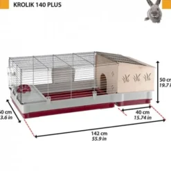 Ferplast Krolik 140 Plus Kaninbur 142 x 60 x 50 cm