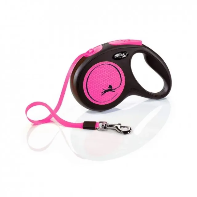 Flexi New Classic Neonbånd Medium 5 m/25kg