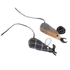 Gaia Upcycled Wool Katteleke Mus 2-pk